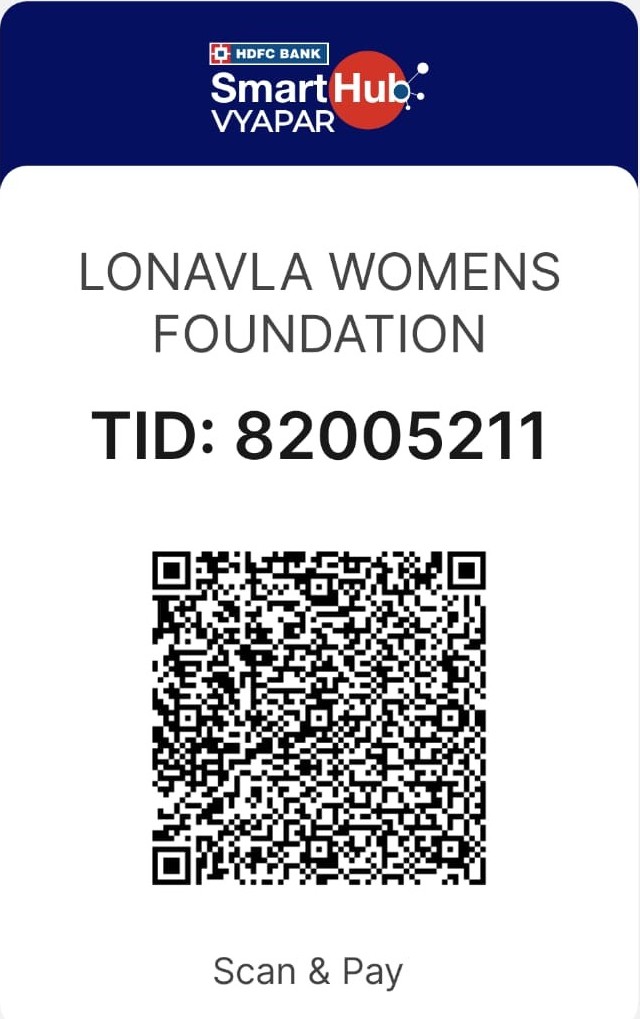 Payment QR code for Lonavla Women's Foundation